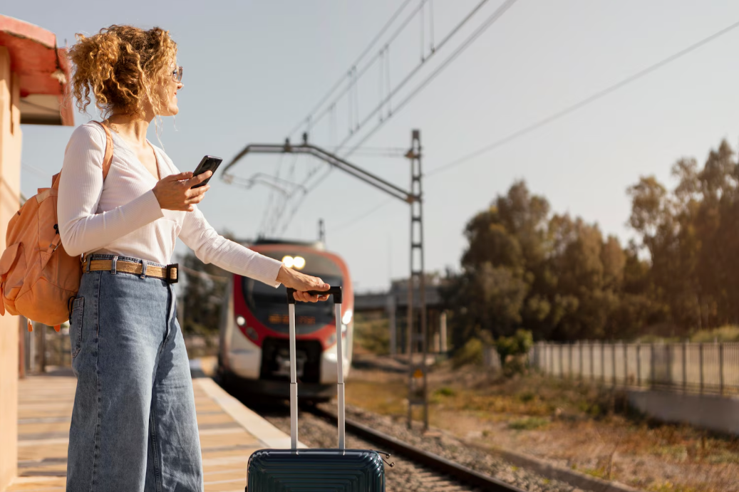 Een Nederlandse trein op het station